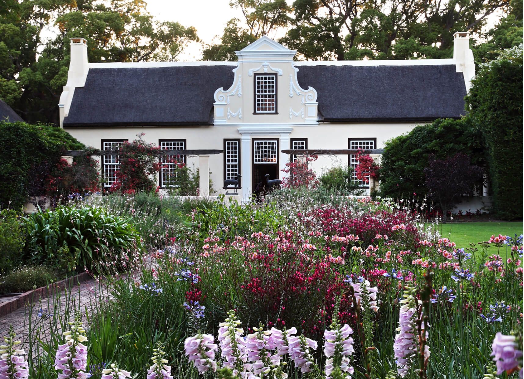 Homestead with Flower Garden
